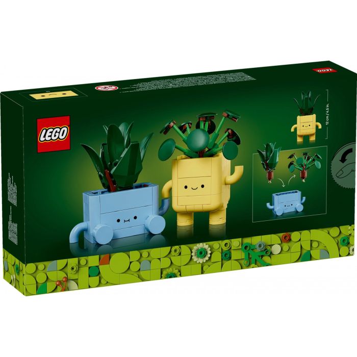 LEGO 10349 Botanicals Plantas Felices Set de Construcción - Drácena y Pilea con Macetas Intercambiables para Decoración 16