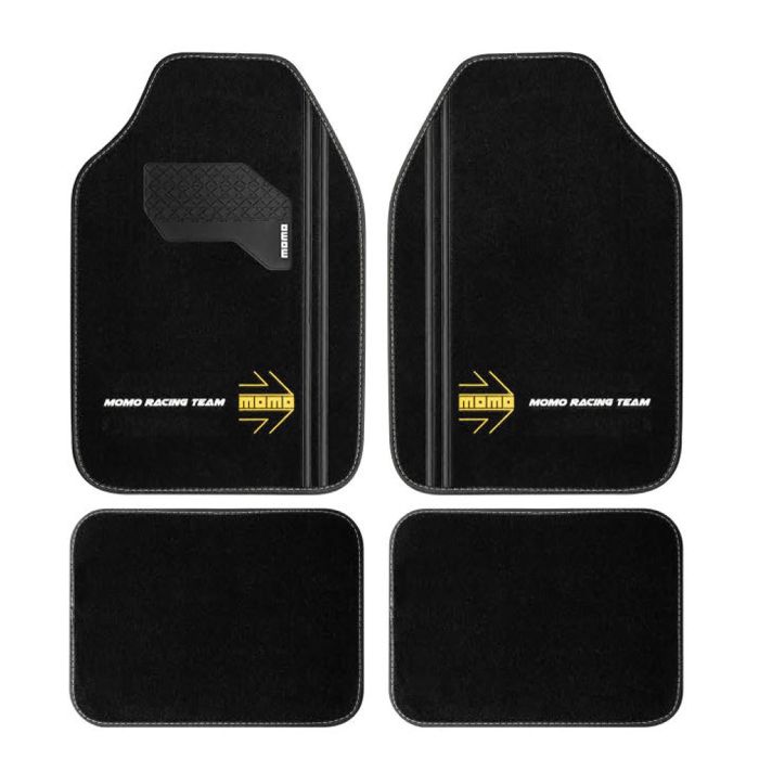 Set Completo 4 Piezas Alfombras Momo Universales Negro-Blanco MOMLCM4A8BK Set Completo 4 Piezas Alfombras Momo Universales Negro-Blanco MOMLCM4A8BK
