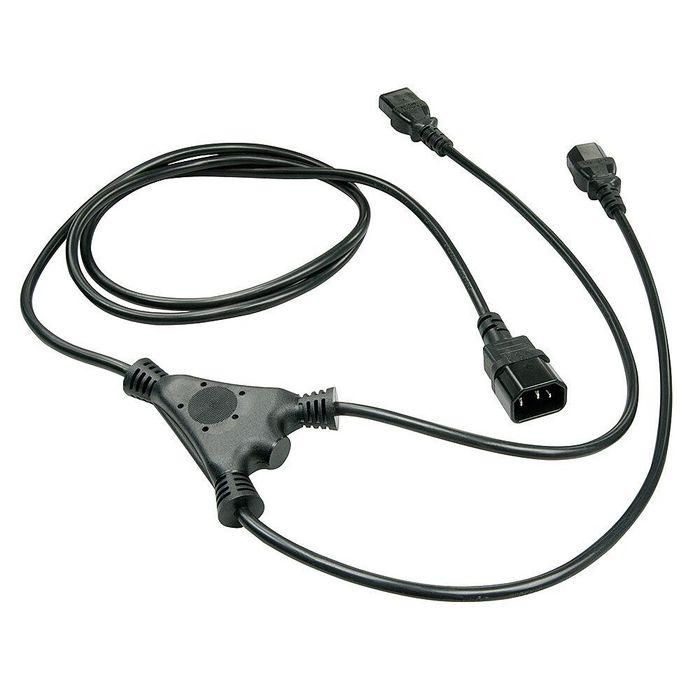 Lindy 1m IEC Splitter Cable IEC C14 to 2 x IEC C13 1 Lindy 1m IEC Splitter Cable IEC C14 to 2 x IEC C13 1