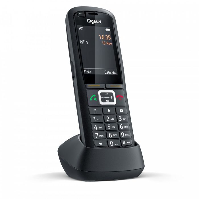 Gigaset R700H Pro Teléfono DECT Inalámbrico Profesional, Resistente Polvo/Golpes/Agua, 13h Conversación, 500 Contactos, Negro 0 Gigaset R700H Pro Teléfono DECT Inalámbrico Profesional, Resistente Polvo/Golpes/Agua, 13h Conversación, 500 Contactos, Negro 0