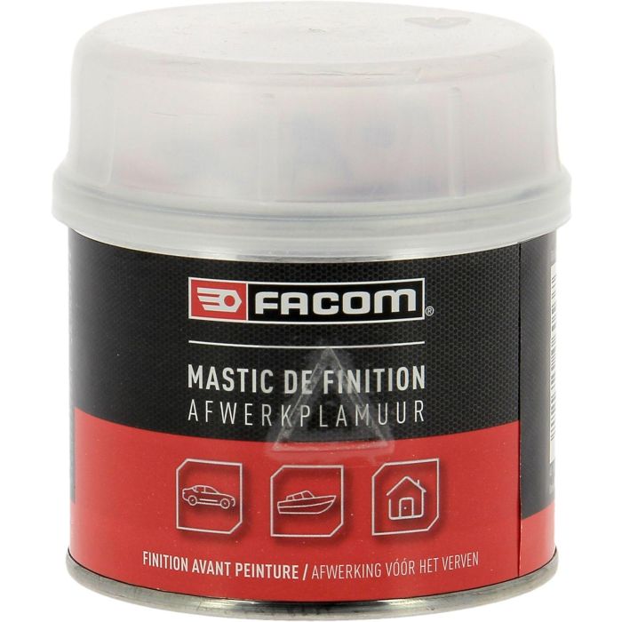 Facom Masilla de Poliéster Acabado Resistente a Vibraciones Color Gris Claro Modificable por Tinte 250 g 4