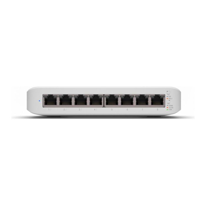 Ubiquiti USW-Lite-8-PoE Switch Gestionado Capa 2, 8 x RJ45, 4 x 802.3at PoE+, Gigabit Ethernet 2