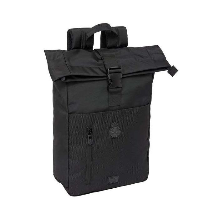 Safta Mochila Solapa Portátil 15,6'' Real Madrid Premium 28x42x13 cm 3