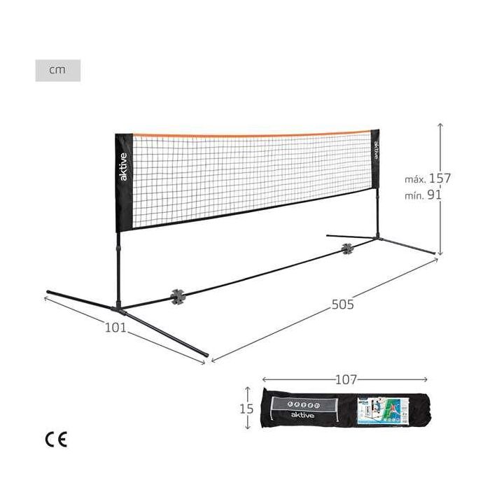 Red Portatil Volley/Badminton 5 Metros Altura Ajustable 3