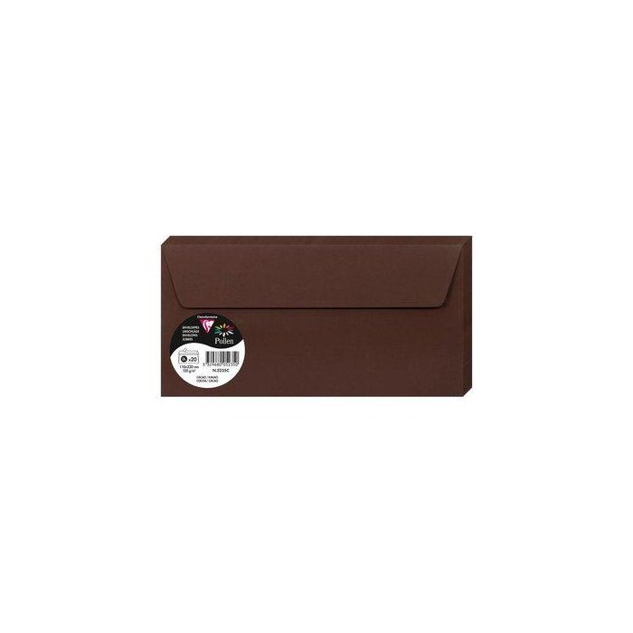 Sobre Clairefontaine Pollen 110X220 120G Cacao Paquete De 20