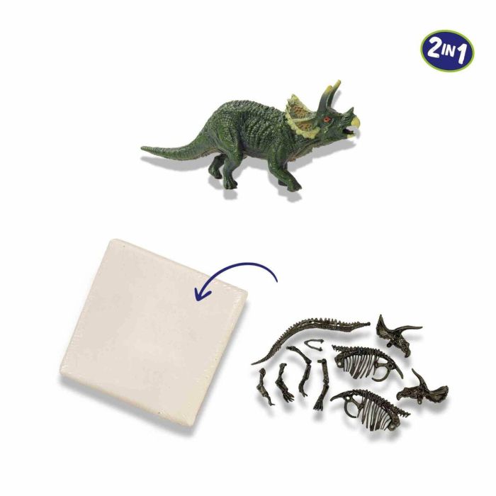 SES Creative Set de Excavación y Montaje 2 en 1 Dinosaurio Esqueleto Triceratops Educativo +5 años con Martillo y Cincel 2 SES Creative Set de Excavación y Montaje 2 en 1 Dinosaurio Esqueleto Triceratops Educativo +5 años con Martillo y Cincel 2