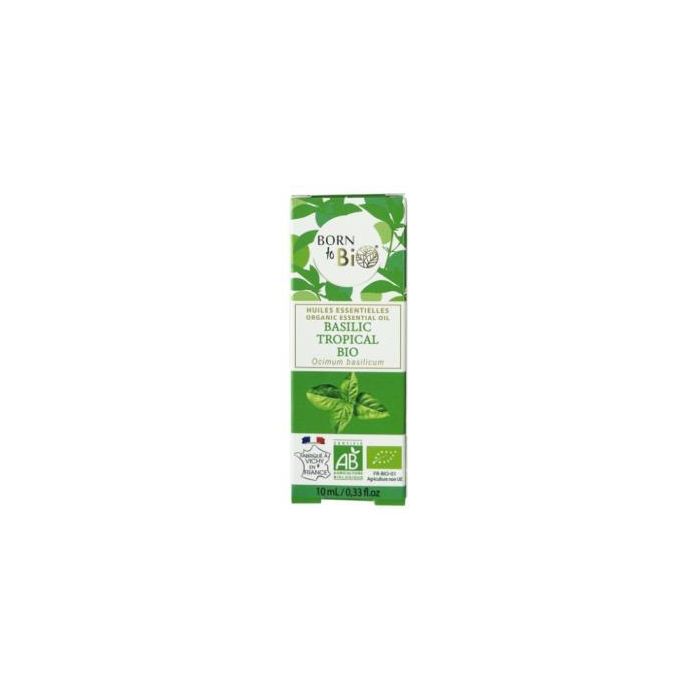 BORN TO BIO Aceite Esencial de Albahaca Orgánico 10 ml