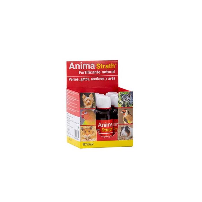 Stangest Anima Strath 30 mL - Alimento Complementario Natural para Aves, Expositor 9 Unidades