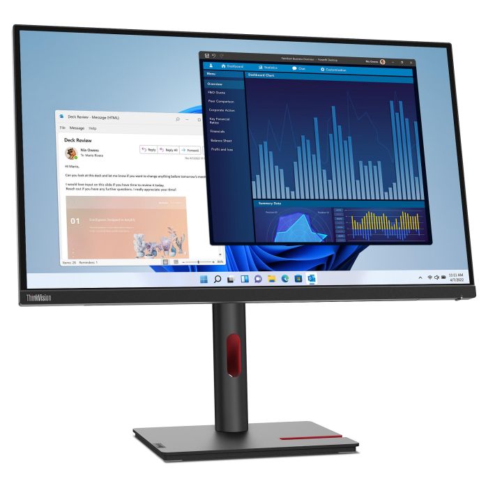 Lenovo ThinkVision T27p-30 Monitor 27" 4K UHD IPS USB-C HDMI DP Negro Lenovo ThinkVision T27p-30 Monitor 27" 4K UHD IPS USB-C HDMI DP Negro