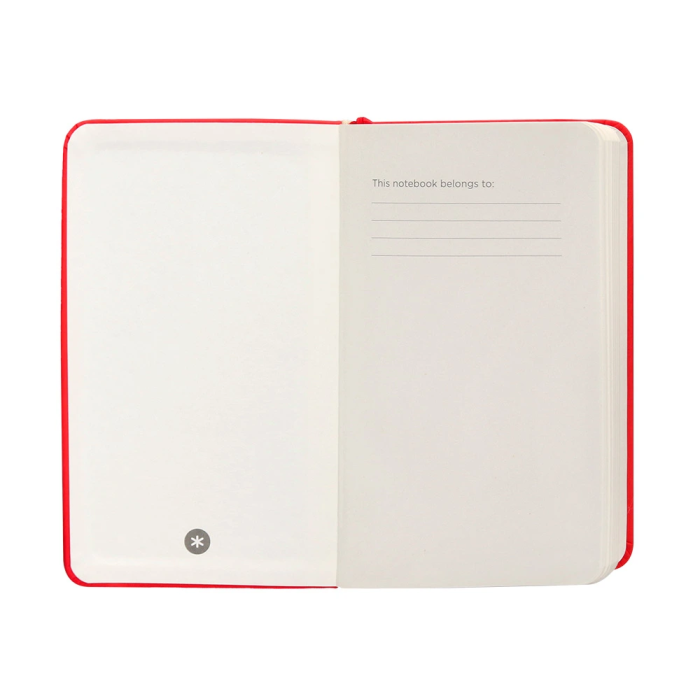 Antartik Cuaderno Tapa Dura A6 Rayas Rojo 100 Hojas 80gr FSC Colección Antartik Notes 6