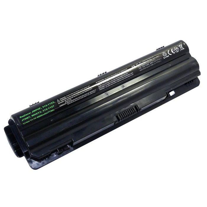CoreParts Batería de Recambio Compatible para Portátil Dell 73.26Wh 9 Celdas Li-ion 11.1V 6600mAh Negra