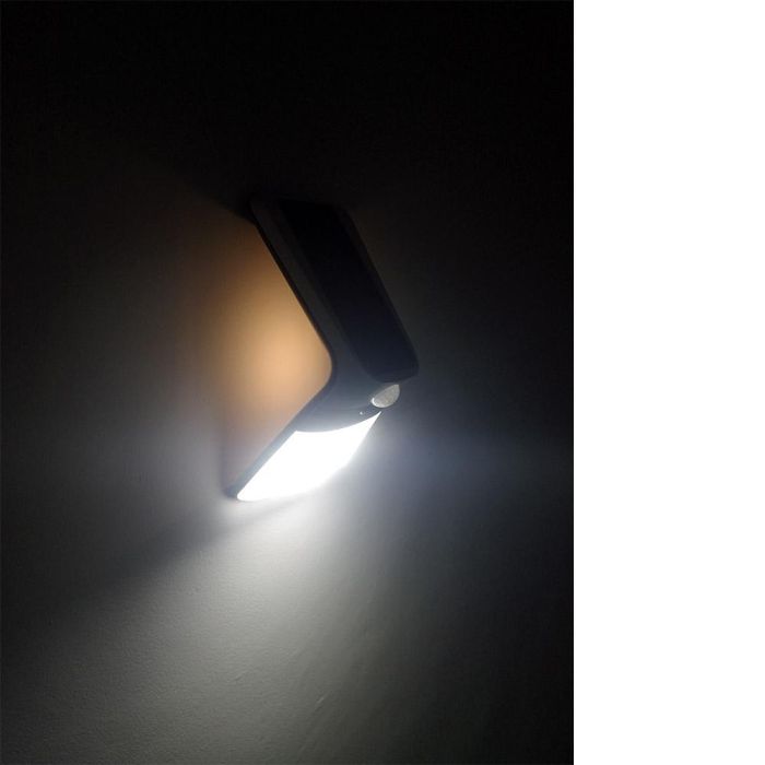 Aplique solar 3,5 W 430lm recargable sensor presencia (2-8m) color blanco 10,5x13cm edm 4 Aplique solar 3,5 W 430lm recargable sensor presencia (2-8m) color blanco 10,5x13cm edm 4