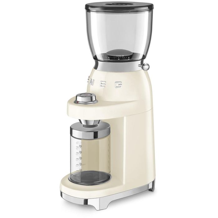 Smeg CGF11CREU Molinillo de Café 50s Style con Fresa Cónica Ajustable 350g, Color Crema 4