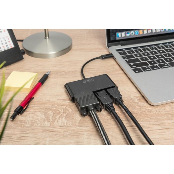 Digitus Adaptador Gráfico USB-C a Display Port/HDMI/VGA 1 Digitus Adaptador Gráfico USB-C a Display Port/HDMI/VGA 1