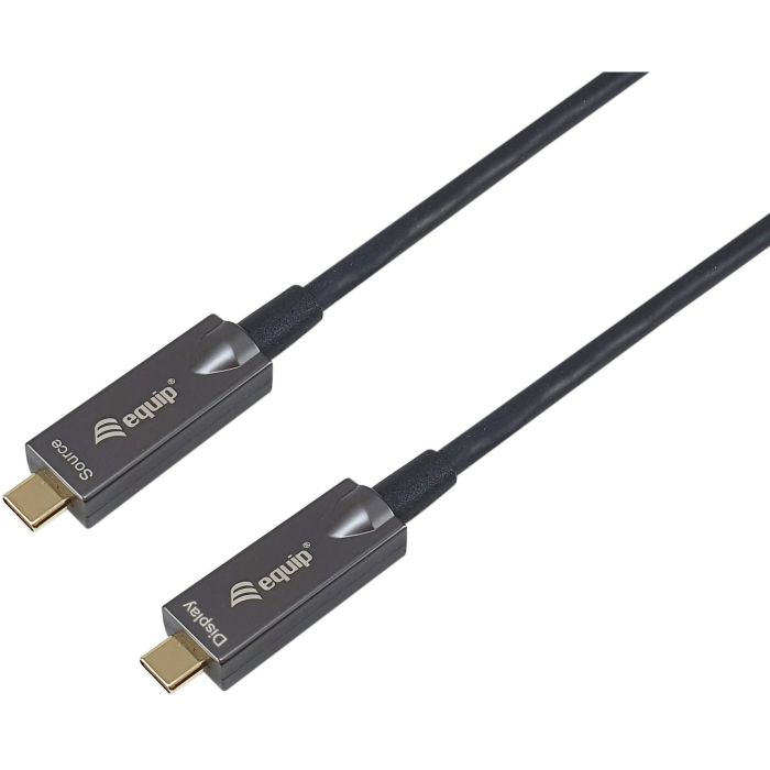 EQUIP Cable USB-C a USB-C 119463, 15m, USB 3.2 Gen 2 (10Gbps), 60W PD, 4K@60Hz, DisplayPort Alt Mode, Negro 0 EQUIP Cable USB-C a USB-C 119463, 15m, USB 3.2 Gen 2 (10Gbps), 60W PD, 4K@60Hz, DisplayPort Alt Mode, Negro 0