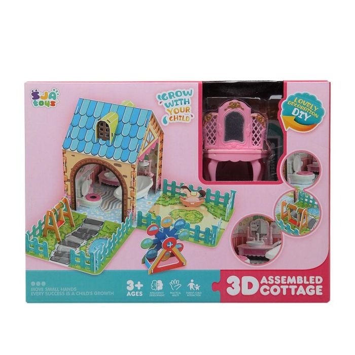 Casa Montaje Madera Y Mobiliario Puzzle 27x20 cm 1 Set 2 Casa Montaje Madera Y Mobiliario Puzzle 27x20 cm 1 Set 2
