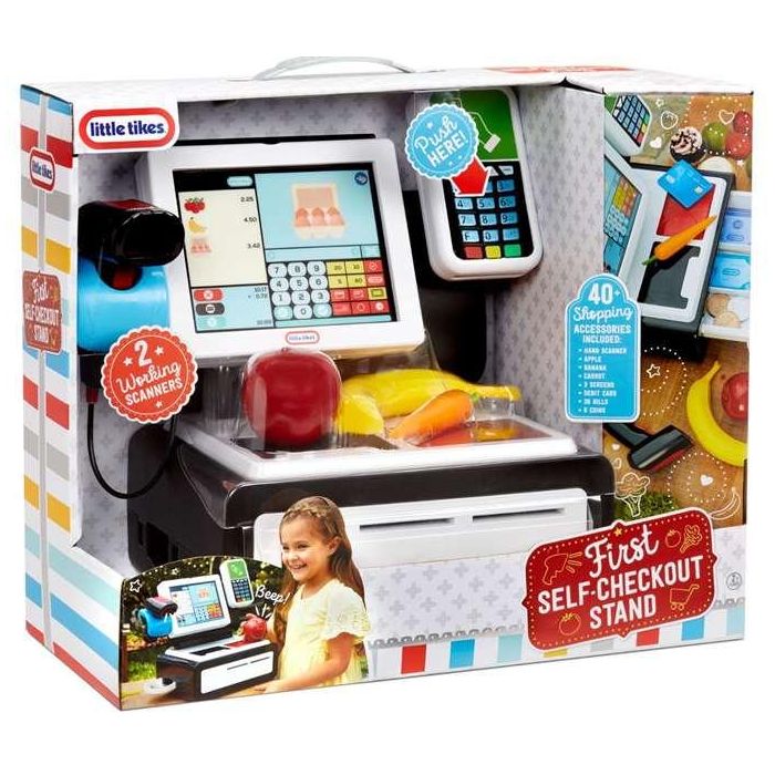Mi primera caja registradora interactiva de supermercado 26,60x42,54x20,95 cm Mi primera caja registradora interactiva de supermercado 26,60x42,54x20,95 cm