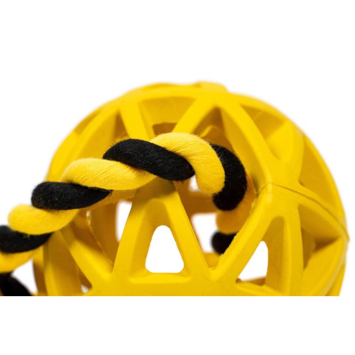 Gloria Bola Rejilla Goma Resistente para Perros con Cuerda - Juguete de Lanzamiento y Premios 9 cm Diámetro x 30 cm Cuerda Colores Surtidos 2 Gloria Bola Rejilla Goma Resistente para Perros con Cuerda - Juguete de Lanzamiento y Premios 9 cm Diámetro x 30 cm Cuerda Colores Surtidos 2