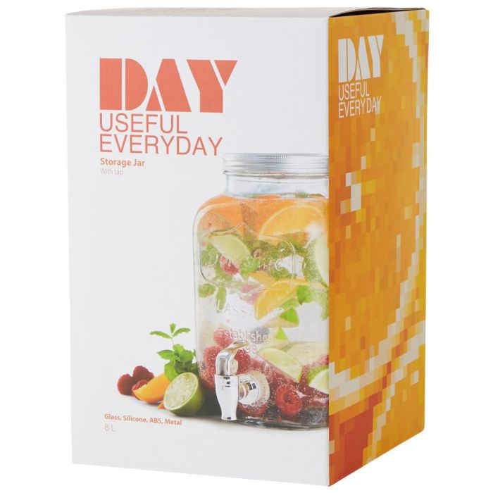 Day Dispensador de Bebida 8 L con Tapa de Metal y Letras en Relieve 2
