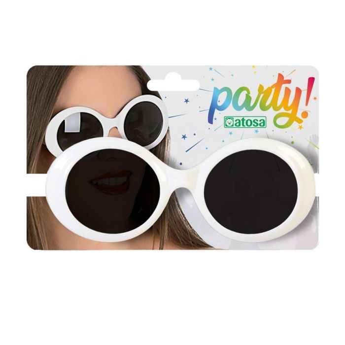 Gafas Carnaval Blanco Mujer Adulto 1