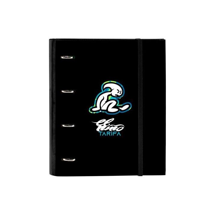 Safta Carpeta de Anillas 4x35 mm C-Recambio 100H A4 T-Duras Cierre C-Goma El Niño Green Bali