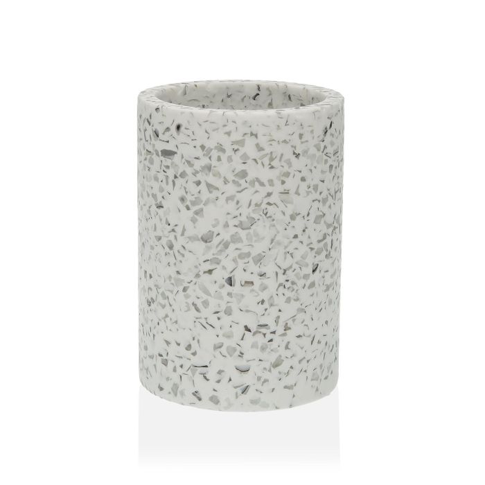 Portacepillos Terrazo White Versa 7.3x10.4 cm - Resina (2 Unidades) Portacepillos Terrazo White Versa 7.3x10.4 cm - Resina (2 Unidades)