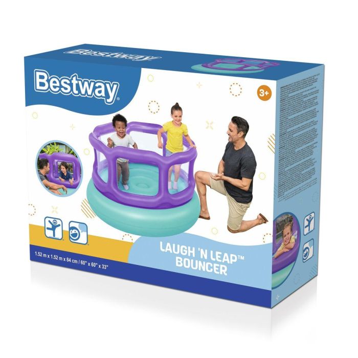 Bestway Saltador Hinchable Juegos con Bolas 152x152x84 cm +3 Años Interior y Jardin 52646 3