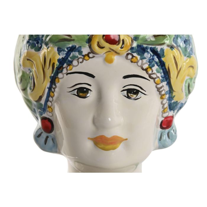 Macetero Mediterraneo DKD Home Decor Verde Multicolor 10 x 14 x 10 cm (4 Unidades) 2 Macetero Mediterraneo DKD Home Decor Verde Multicolor 10 x 14 x 10 cm (4 Unidades) 2
