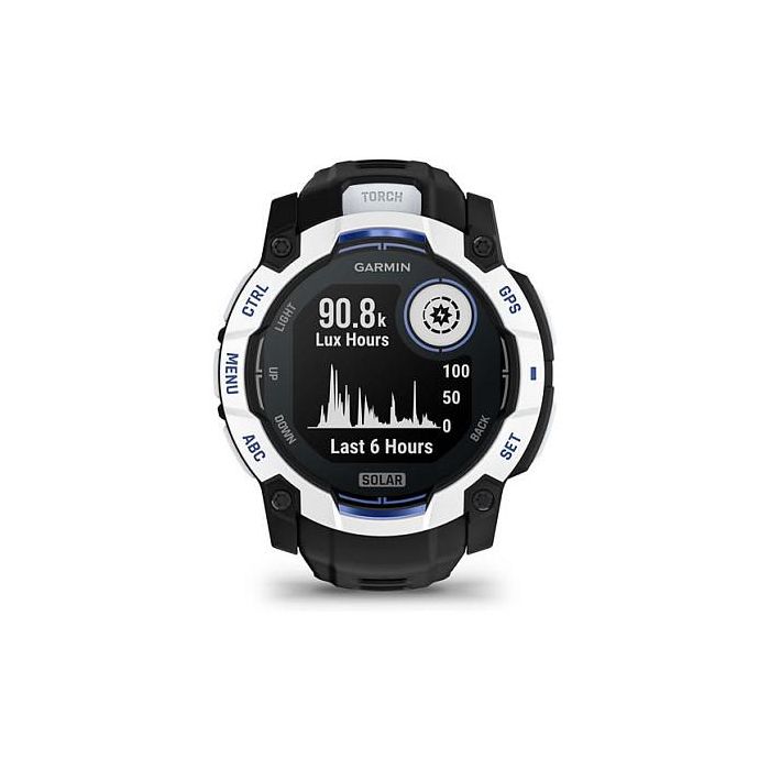 Garmin Instinct 3 Solar GPS Reloj Inteligente para Deporte 50mm Blanco Unisex con Carga Solar y GPS 8