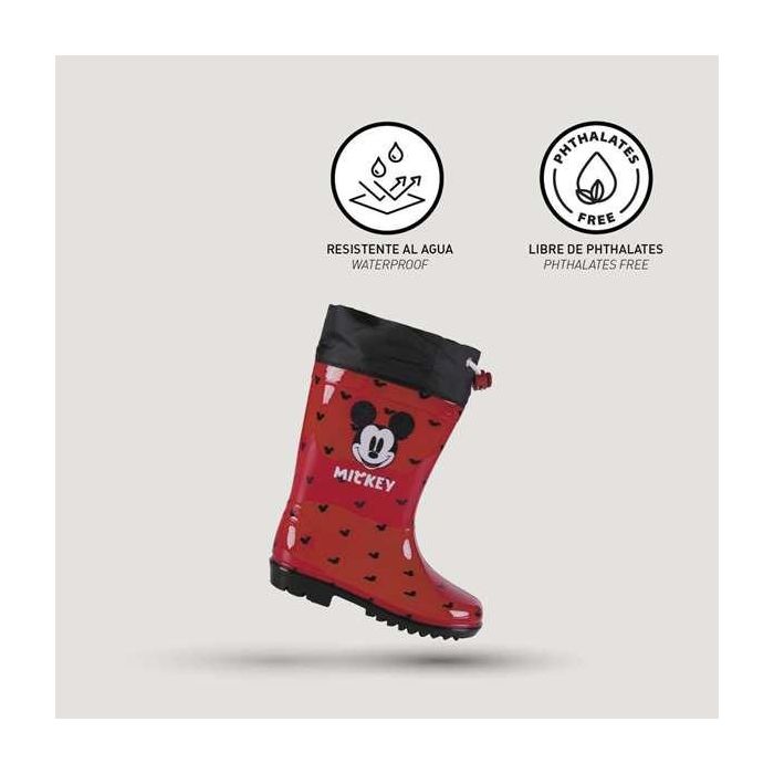 Botas de Agua Infantiles Mickey Mouse Rojo 28 2