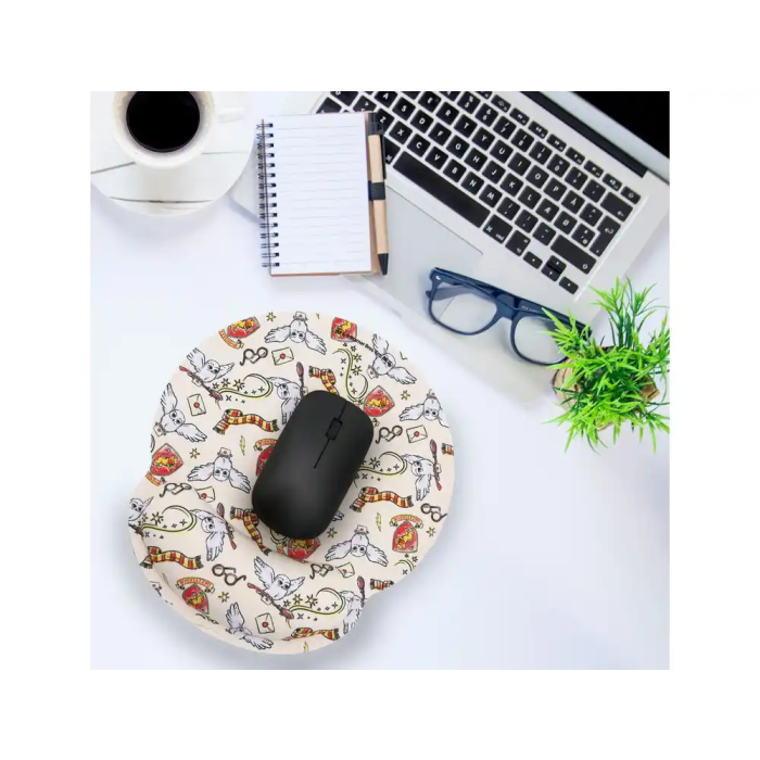 Wondee Alfombrilla Ratón Ergonómica Gel Harry Potter Hedwig con Reposamuñecas, Control Preciso y Antideslizante 1