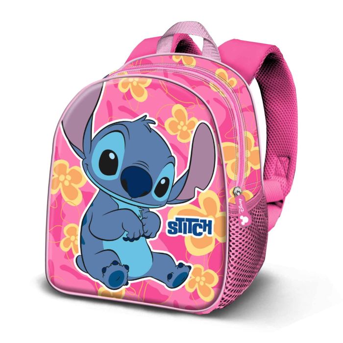 Mochila Basic Cute Disney Lilo y Stitch Rosa