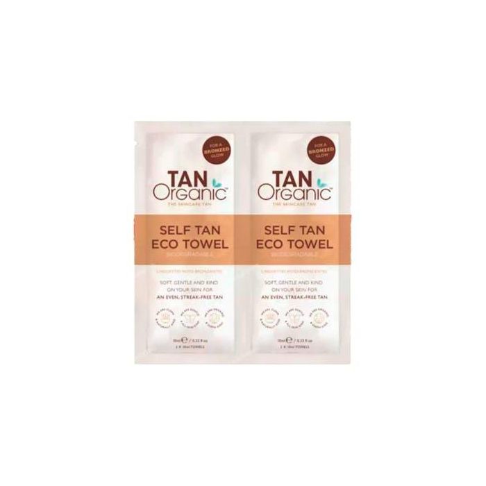 TANORGANIC Toallitas Autobronceadoras Bio para Cara y Cuerpo – Fórmula Ecológica Certificada y Vegana Biodegradables