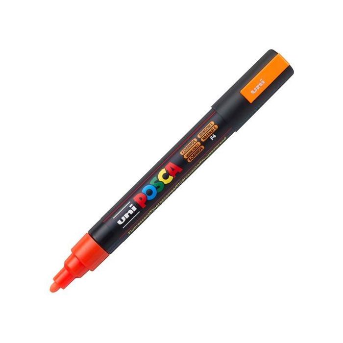 Posca Marcador Pc-5M No Permanente Punta Forma De Bala 1,8 - 2,5 mm Fluor Naranja Posca Marcador Pc-5M No Permanente Punta Forma De Bala 1,8 - 2,5 mm Fluor Naranja