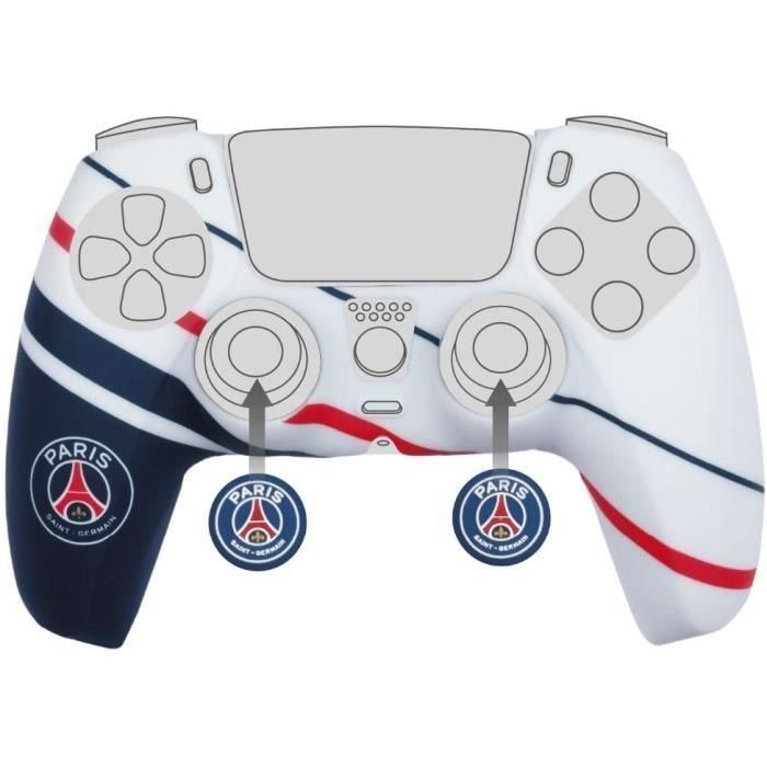 Funda protectora para mando DualSense de PS5 - KONIX Naruto Shippuden - Silicona - Agarres para pulgares - Azul, blanco y rojo 0 Funda protectora para mando DualSense de PS5 - KONIX Naruto Shippuden - Silicona - Agarres para pulgares - Azul, blanco y rojo 0