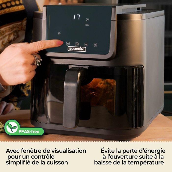 Freidora de Aire Bourgini 184172 Negro 8 L 6