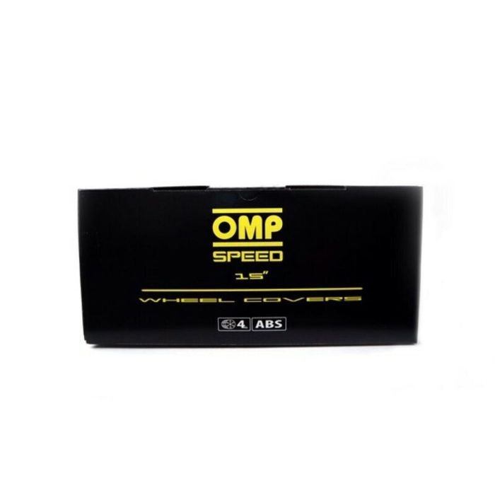 Tapacubos OMP Stinger Speed Negro Plateado 15" (4 uds) 4 Tapacubos OMP Stinger Speed Negro Plateado 15" (4 uds) 4