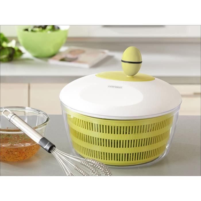 LEIFHEIT LEI4006501230690 Centrifugadora de Ensaladas TREND 23069 4,2 L con Mecanismo de Manivela Verde/Blanco 1