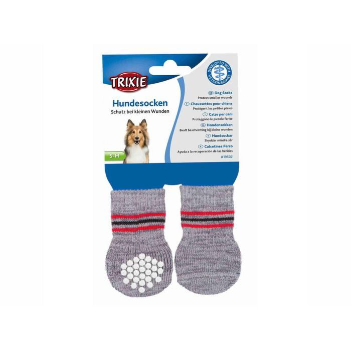 Calcetines Trixie Gris L/XL Perro 8 Calcetines Trixie Gris L/XL Perro 8