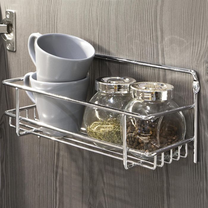 Emuca Lote de 3 estantes especieros para muebles de cocina Supra, Acero, Cromado 1 Emuca Lote de 3 estantes especieros para muebles de cocina Supra, Acero, Cromado 1