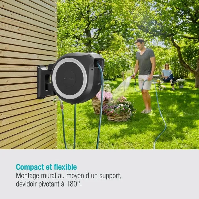 Gardena Manguera Mural Rollup XL White 18632-20, Liseret-Length 35m-Ø13mm-Full Kit-5 años Garantía Gardena Manguera Mural Rollup XL White 18632-20, Liseret-Length 35m-Ø13mm-Full Kit-5 años Garantía