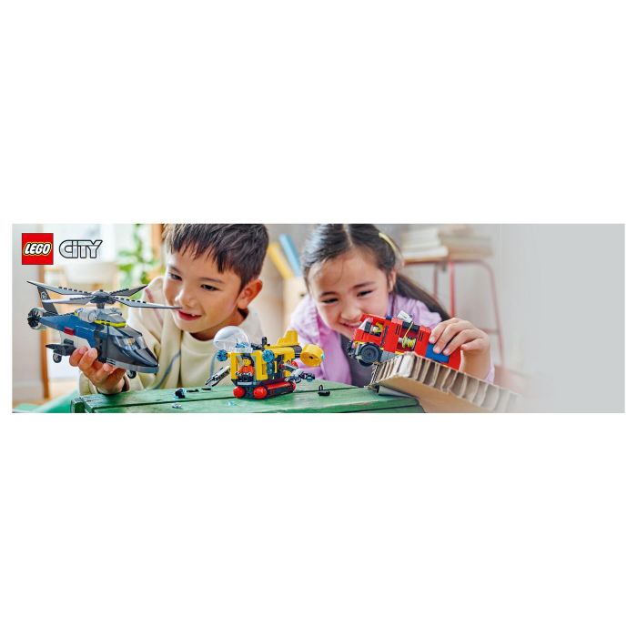 LEGO 60462 Helicóptero, Cami3n Bomberos Y Submarino