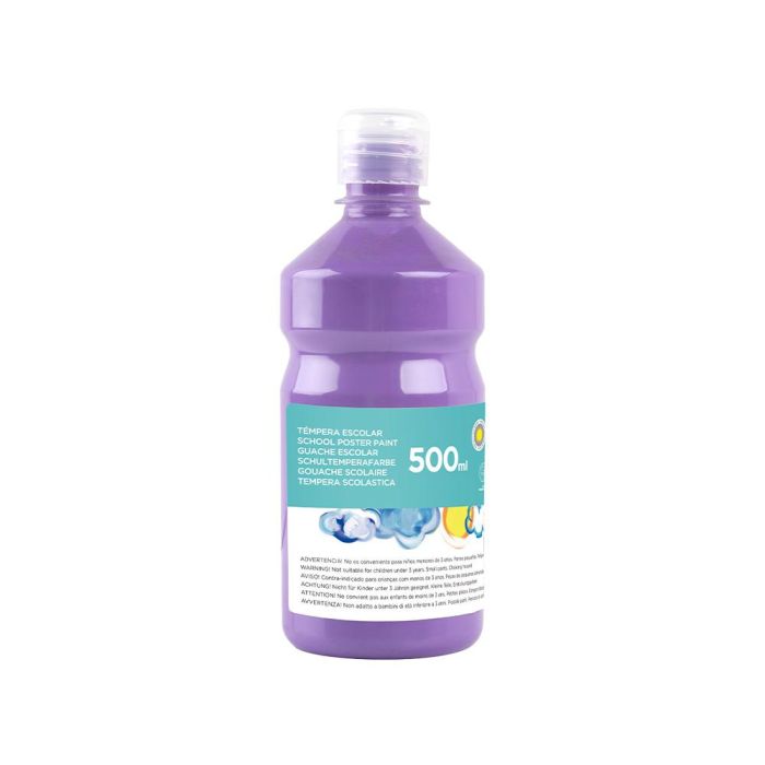 Tempera Liquida Liderpapel Escolar 500 mL Lila 1