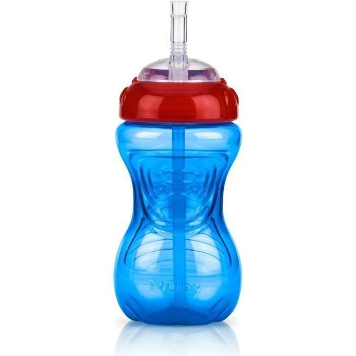 Vasos antiderrames NUBY (paquete de 3) con pajitas flexibles - Unisex 2