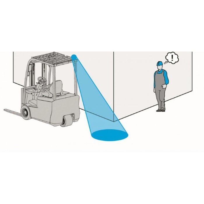 Lámpara De Seguridad Blue Spot Para Carretillas Elevadoras 9-80 V MTECWLS401 2 Lámpara De Seguridad Blue Spot Para Carretillas Elevadoras 9-80 V MTECWLS401 2