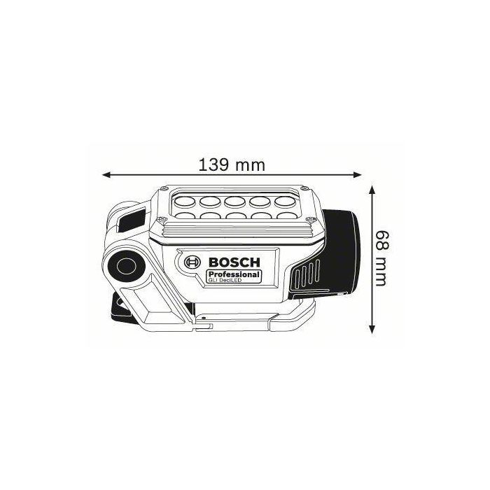Bosch Professional GLI 12V-330 Lámpara Inalámbrica LED 12V Potente con 10 Leds | Linterna Trabajo Compacta Sin Batería 4