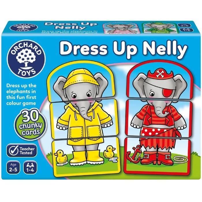 Los trajes de la elefante Nelly - Juego de combinación de colores - ORCHARD