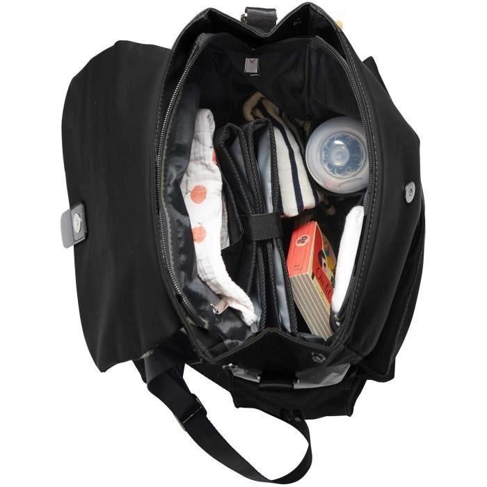 Tineo TIN3275052459510 Bolso Cambiador Mochila Casual Gran Capacidad Negro 1