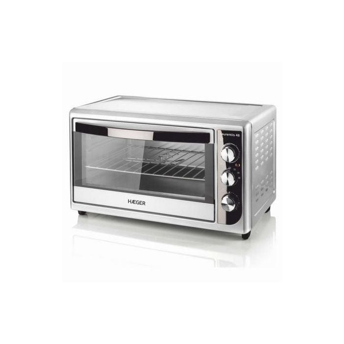 HORNO DE SOBREMESA HAEGER LAURENTIIS 48L - 2000W - FUNCIÓN DE CONVECCION - SELECTOR TEMPERATURA 100-230ºC - INCLUYE BANDEJA / PARRILLA / ASA 0 HORNO DE SOBREMESA HAEGER LAURENTIIS 48L - 2000W - FUNCIÓN DE CONVECCION - SELECTOR TEMPERATURA 100-230ºC - INCLUYE BANDEJA / PARRILLA / ASA 0