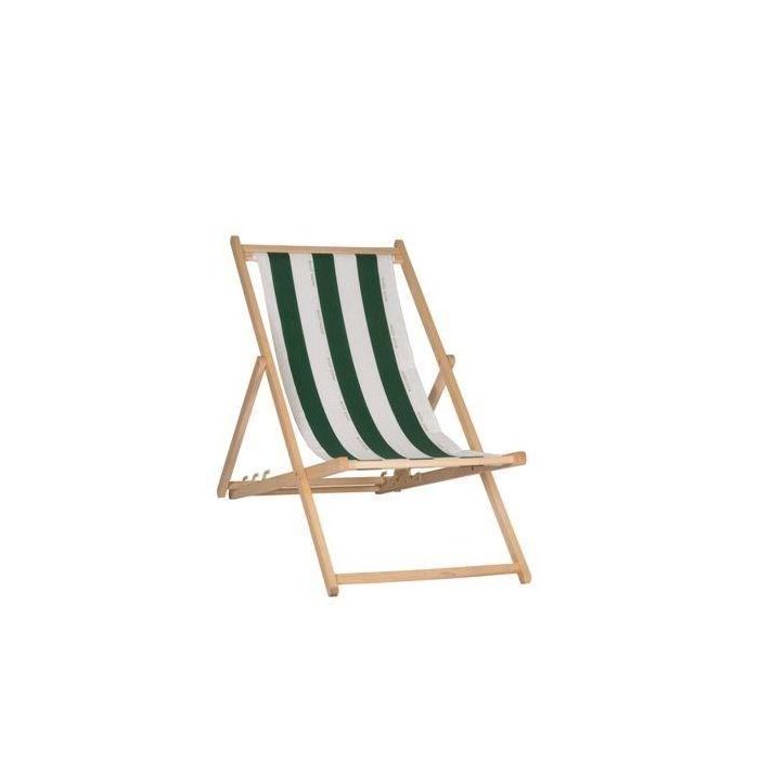 PRIVATE GARDEN Tumbona Cancale Plegable - Lona Fija Rayas Verdes y Blancas Algodón 200gr/m² Hidrófugo - Haya Maciza FSC 4 Posiciones - Fabricado en Francia 0 PRIVATE GARDEN Tumbona Cancale Plegable - Lona Fija Rayas Verdes y Blancas Algodón 200gr/m² Hidrófugo - Haya Maciza FSC 4 Posiciones - Fabricado en Francia 0